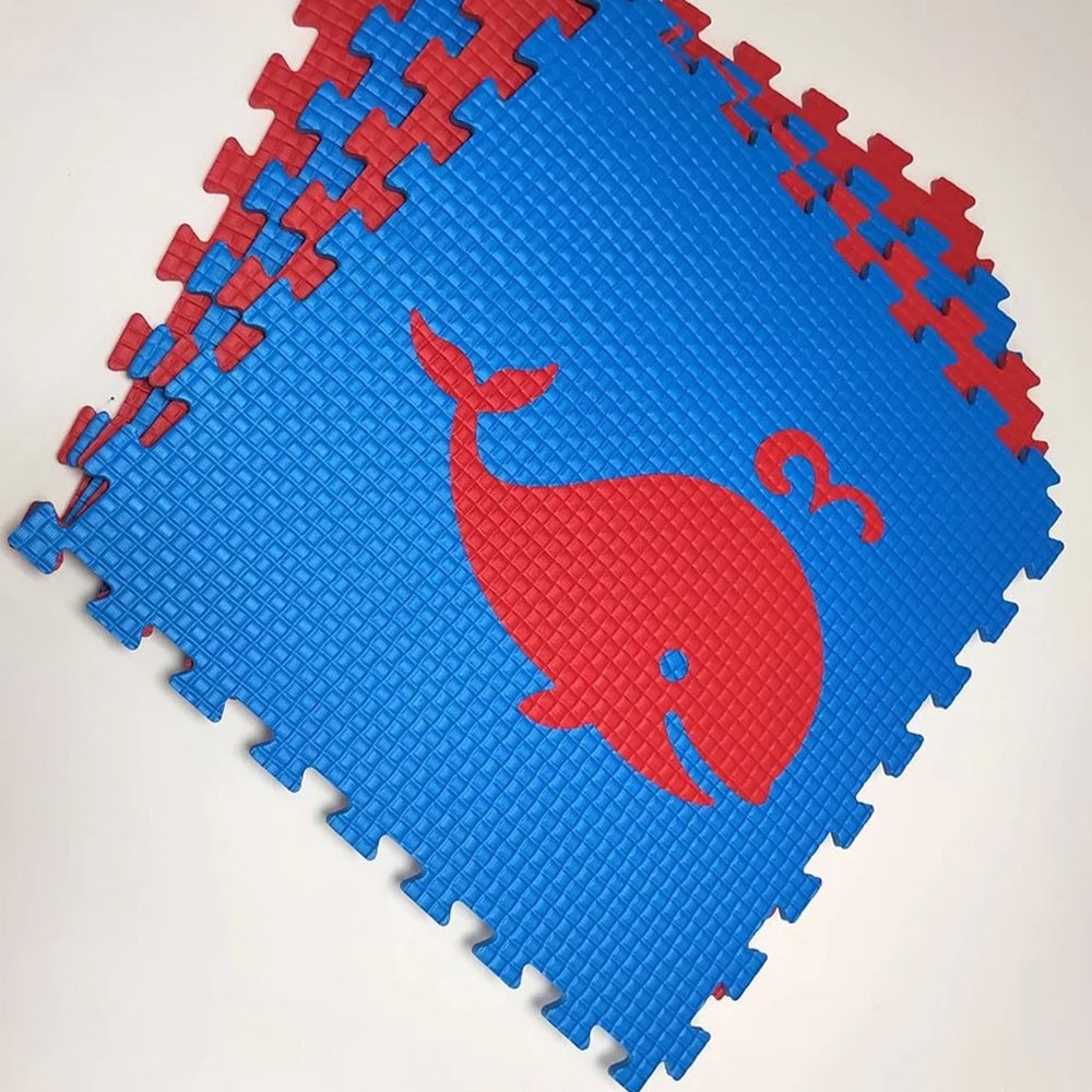 Мягкий пол "Моряк" 500x500x10 мм 45 шор