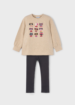 толстовка с леггинсами