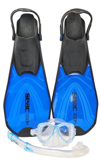 Набор для снорклинга Seac Zoom set маска/трубка/ласты синий
