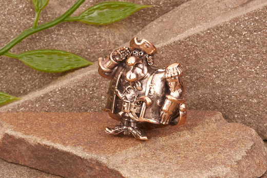 Бусина на темляк Капитан от мастерской Крымская бронза