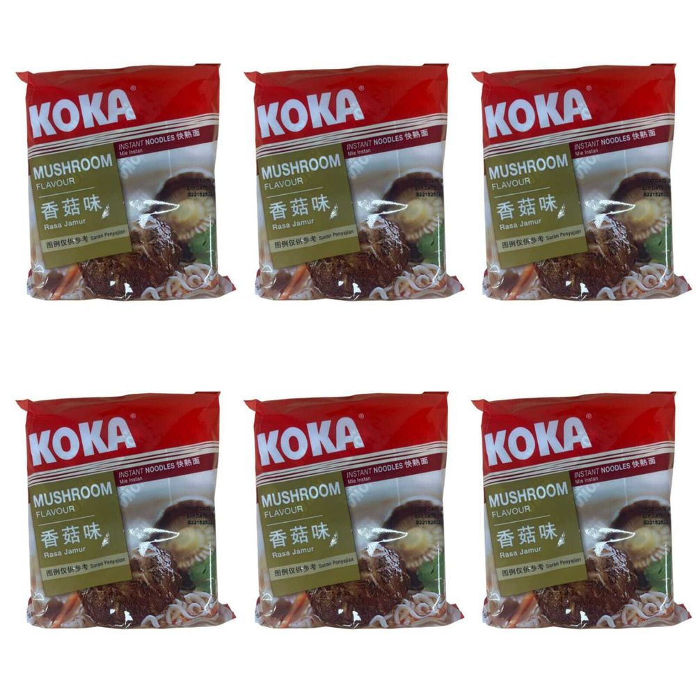 Лапша KOKA Signature с грибами 85 г 6 шт