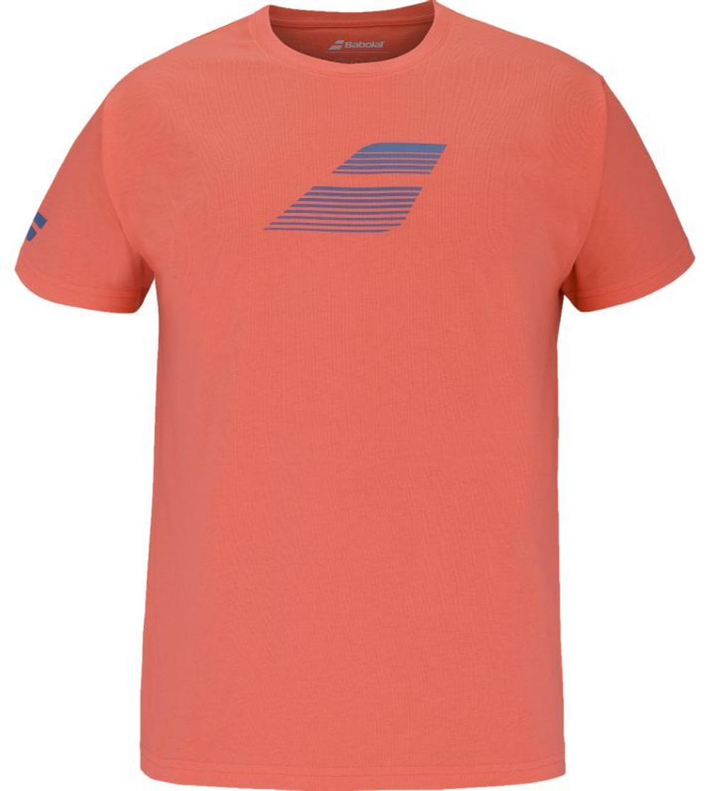 Мужская теннисная футболка Babolat Exercise Big Flag - Оранжевый
