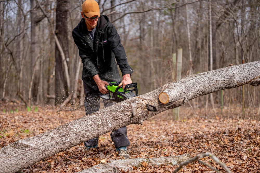 Цепная пила аккумуляторная Greenworks GD60CS25k5 Арт. 2008907UG, 60V, 40 см, бесщеточная, 2500 Вт, с 1хАКБ 5 Ач. и ЗУ