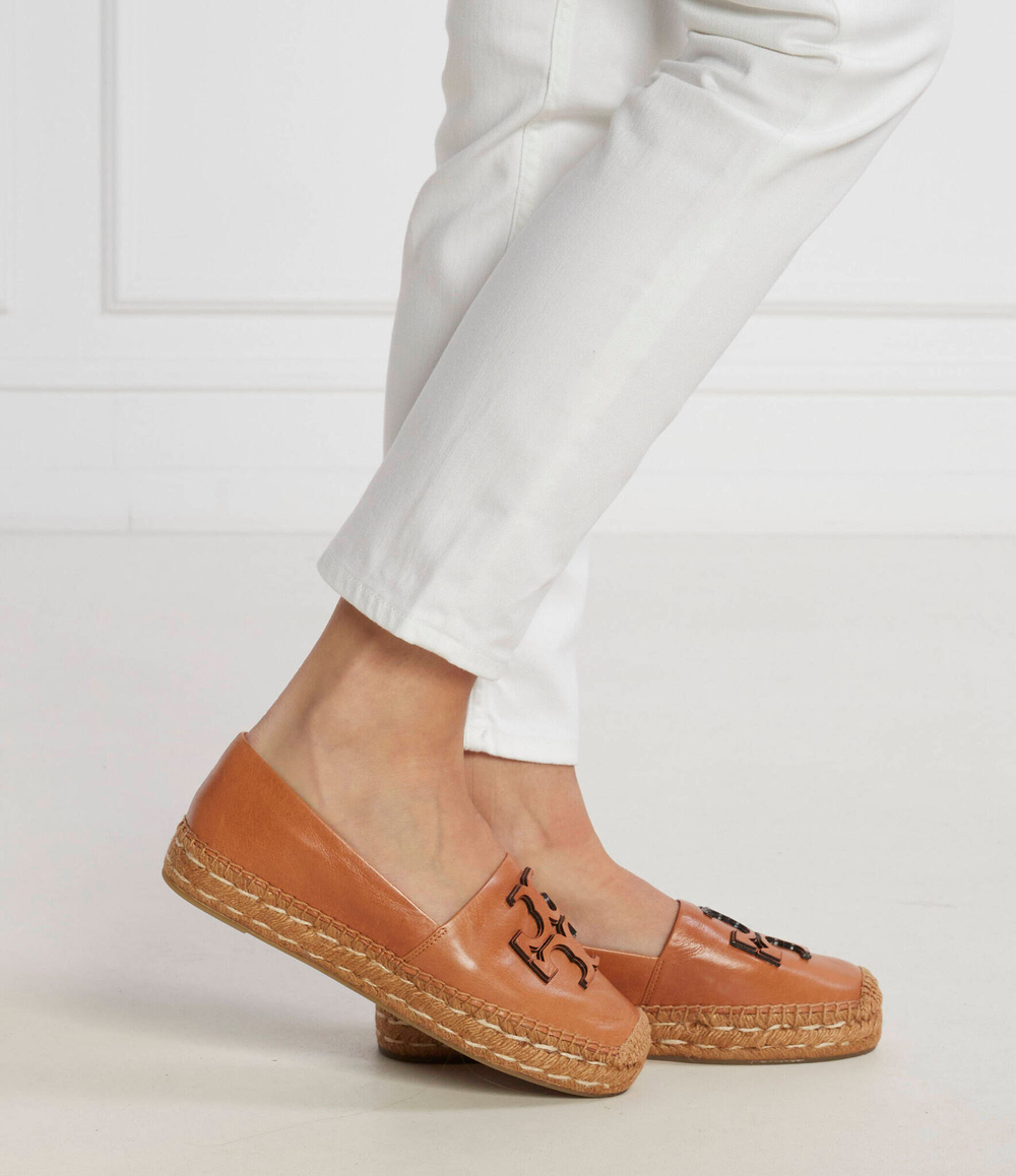 Кожаные эспадрильи ines TORY BURCH - коричневый(144346)