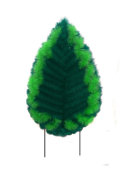 В64 Венок Лодка с цветным ершом