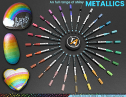 TOOLI-ART акриловые маркеры фломастеры, 24 шт., 0,7 мм Metallic