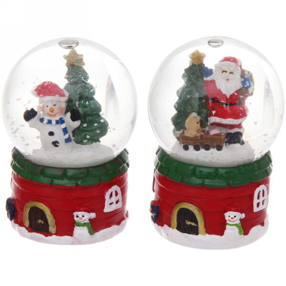 Сувенир Снежный шар «Волшебный привет» 6,5*4,5 см, микс