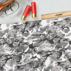 Ткань блэкаут серый милитари