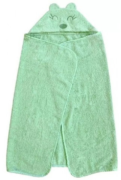 Полотенце-уголок топотушки М7 махра 120*70 см зеленый