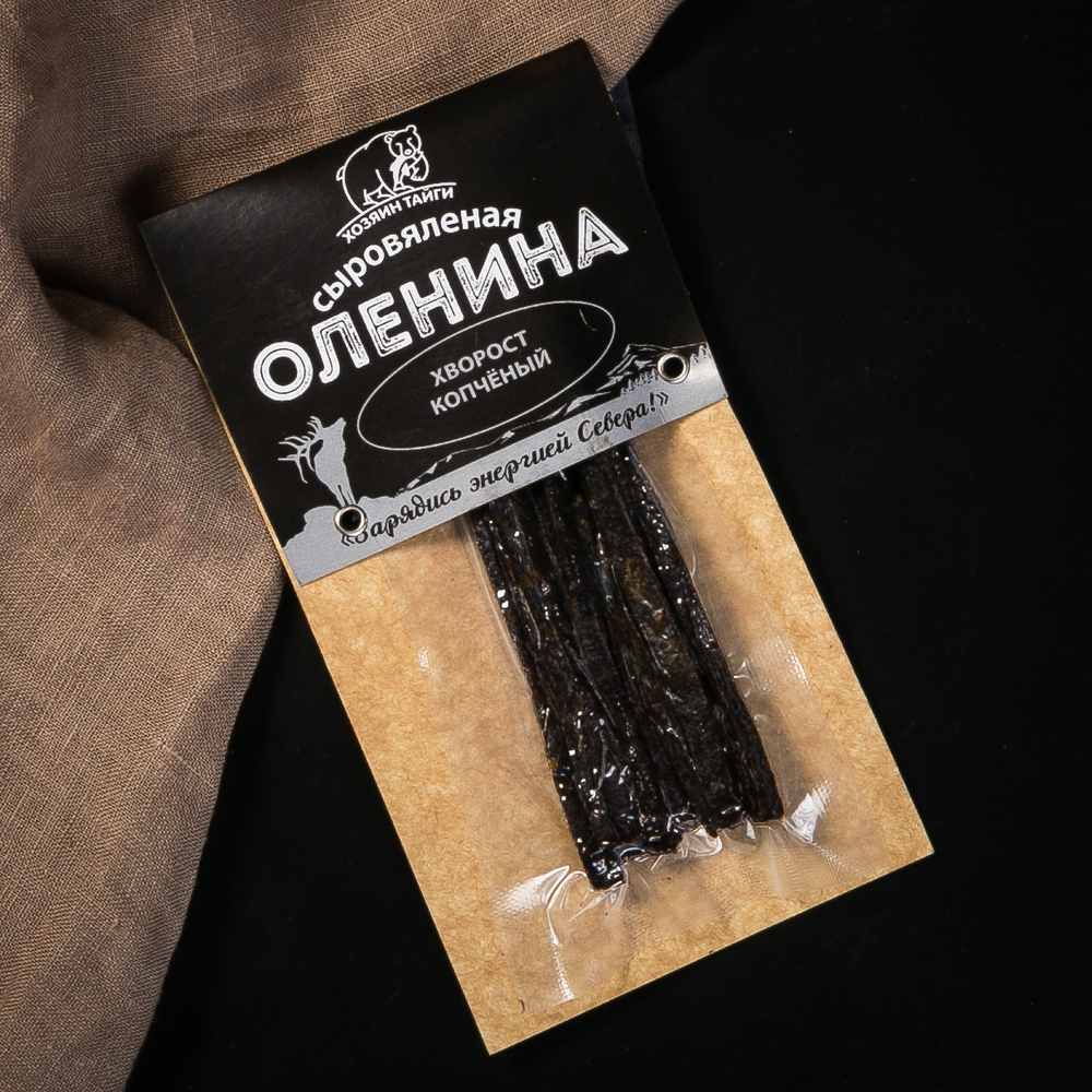 Оленина сыровяленая копченый хворост