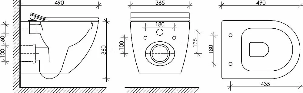 Унитаз подвесной Ceramica Nova METROPOL Rimless CN4002MB_1001CH черный матовый, безободковый, с крышкой микролифт, с инсталляцией и кнопкой хром