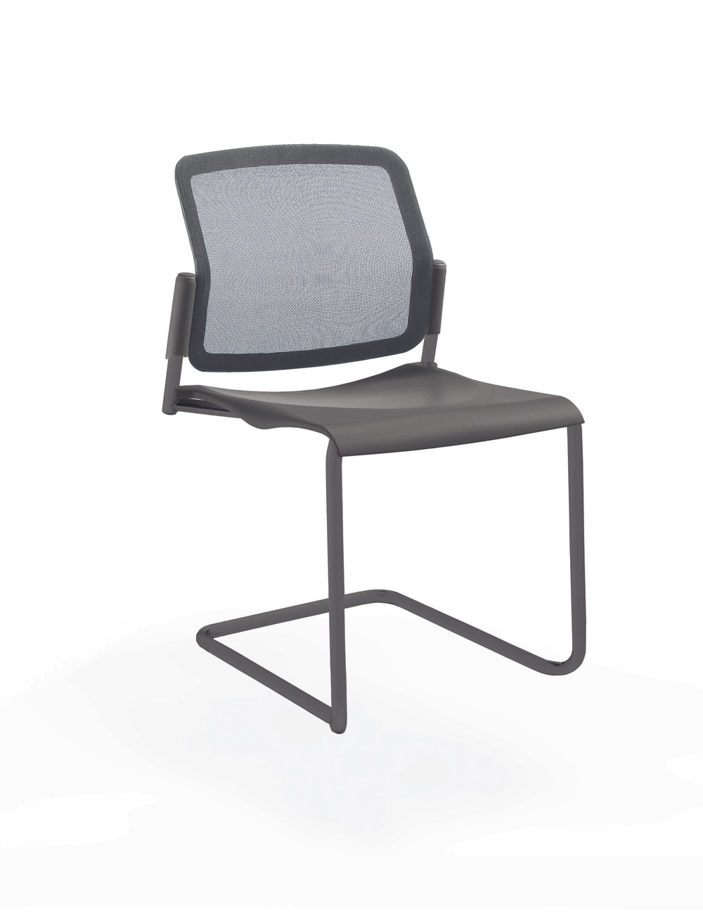 Movie стул на кантилевере со спинкой-сеткой