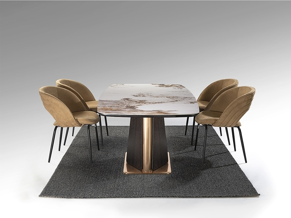 Luca Обеденный стол темный дуб