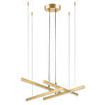 739123 Люстра PALLA 50W LED 1920LM ЗОЛОТО 3000-6000K