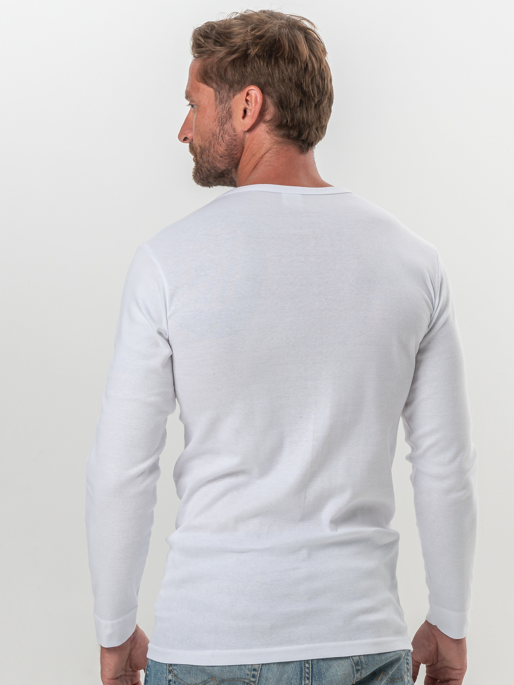 Лонгслив мужской белый