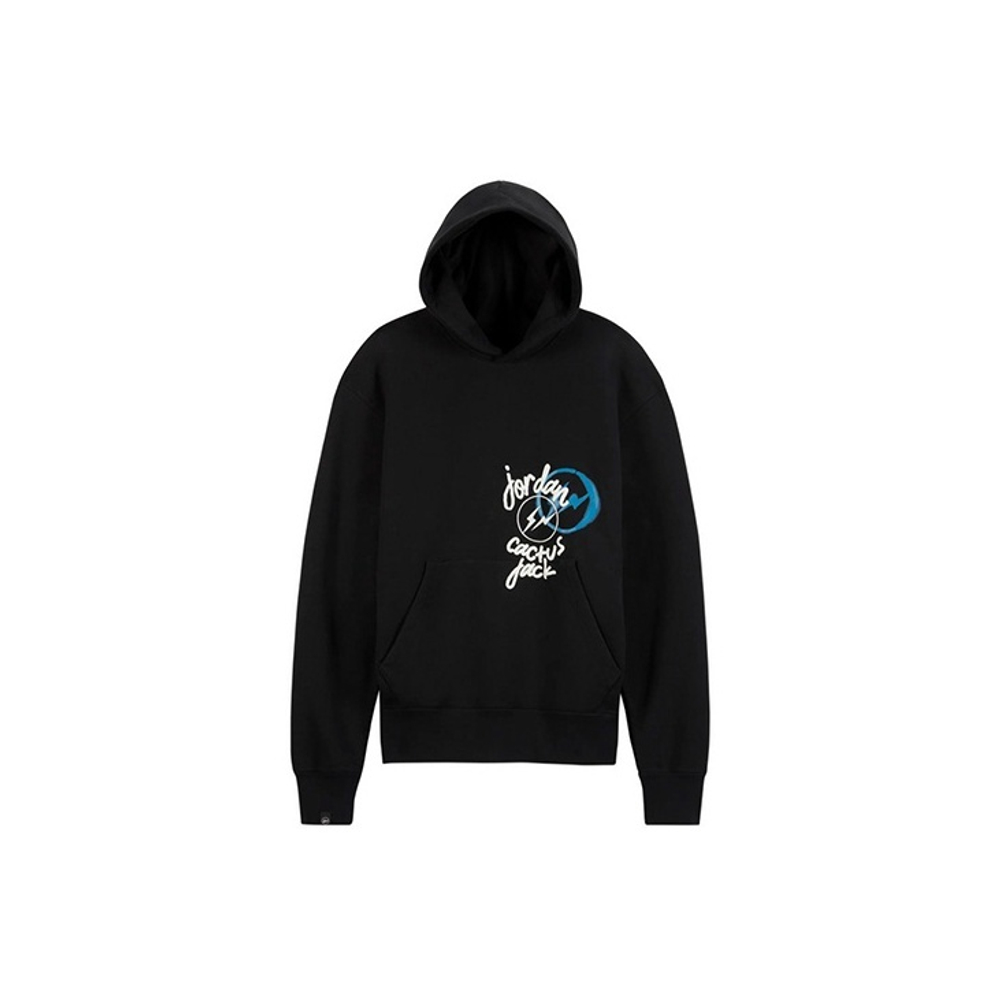 Air Jordan X Travis Scott X Fragment Hoodie Asia Black White