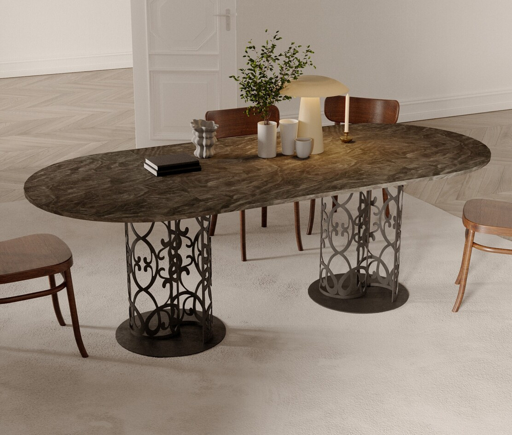 СТОЛ ОРНАМЕНТ ДВУХОПОРНЫЙ