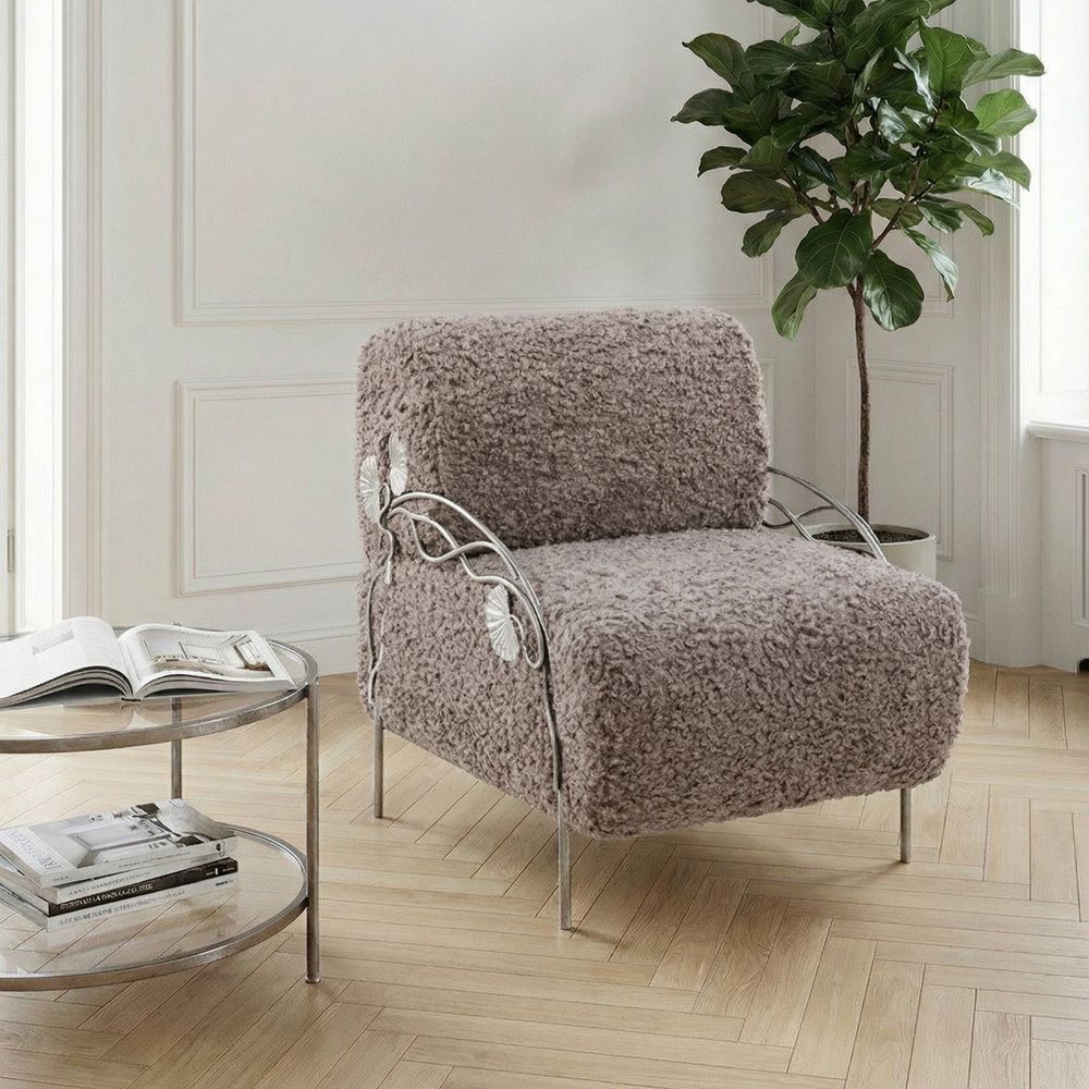 Кресло Нимфея Серый Античное серебро