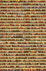 Икона под старину А4. Дерево, холст (святые мужи)