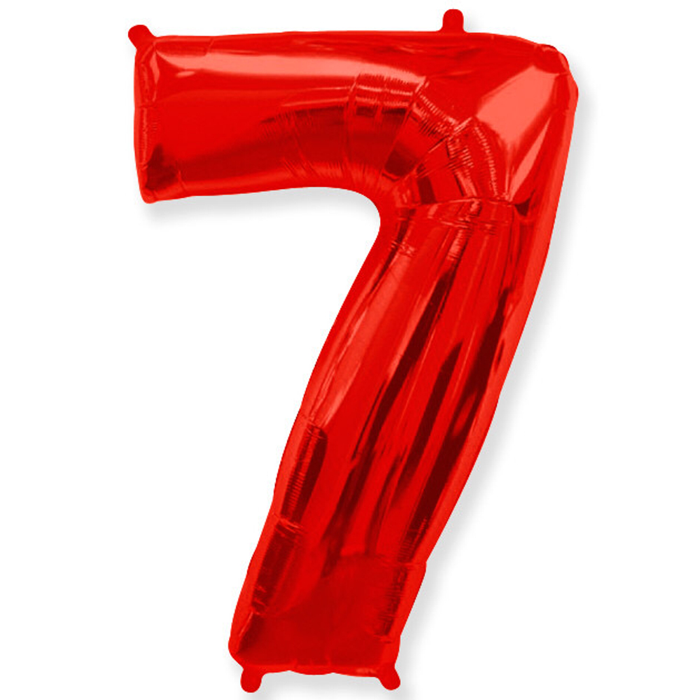 Цифра «7» красная