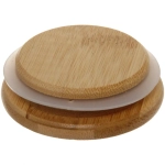 Банка для продуктов стеклянная 250мл «Хай-Тек» с бамбуковой крышкой 6,5*10см