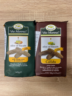 Печенье the MANNA на оливковом масле с апельсиновым соком и кардамоном  145г, Греция