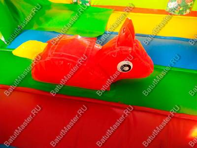 Коммерческий надувной батут "Русские сказки", 6x4x2.5 м.