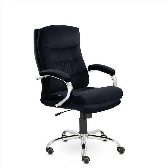 Кресло СН-707 Бруно В хром ХДП Ср Velutto 20/Е11-к (черный)