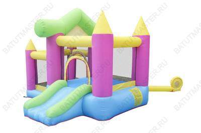 Батут для дачи "Сказочный дом" 3,0*2,75*2,1 м