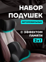 Подушка автомобильная, комплект 2шт. Упор поясничный на автомобильное сиденье Radiance Sky