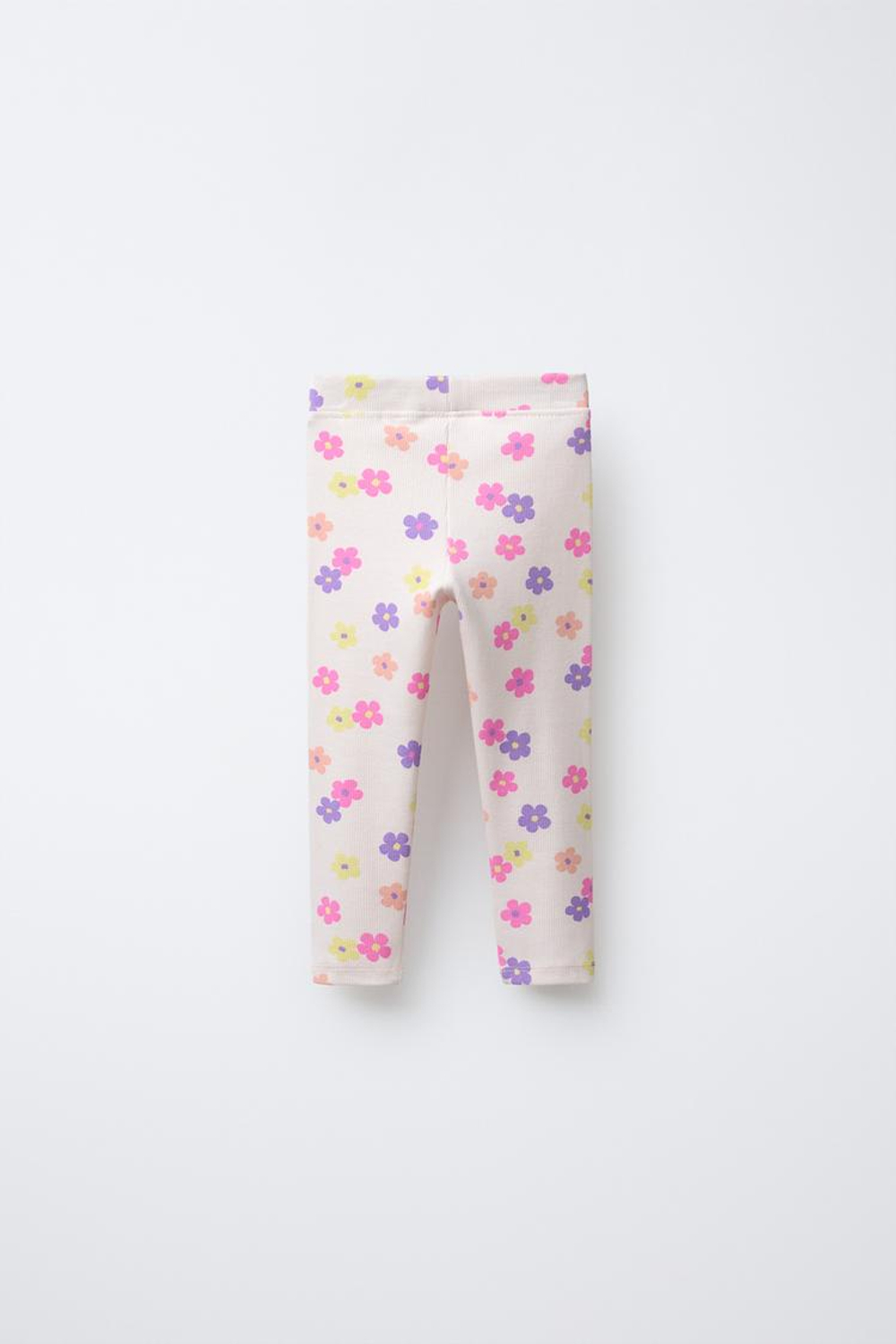 ZARA ЛЕГИНСЫ В РУБЧИК С ПРИНТОМ, ЦВЕТ МАЛЬВЫ