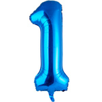 Шар фольгированный Цифра 1 101 см (Синий)
