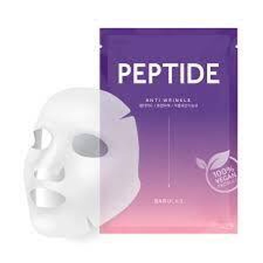 Тканевая маска для упругости кожи с пептидами BARULAB Peptide Anti Wrinkle