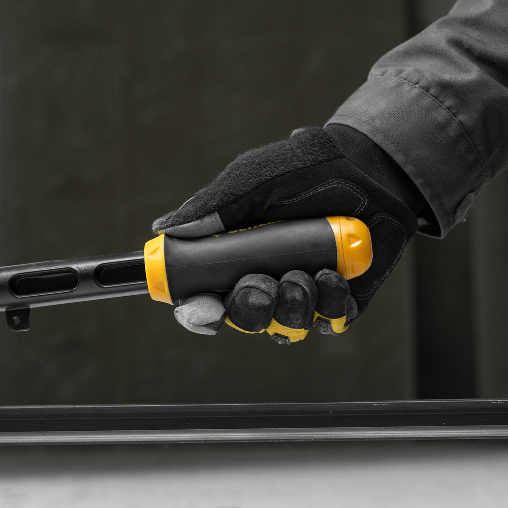 Плиткорез рельсовый 1000х16мм, каретка на подш., стальная станина, усил. рукоятка-пенал Denzel