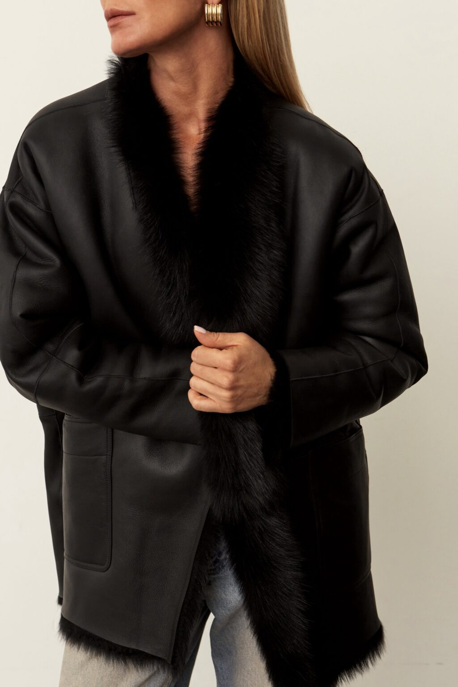 Дубленка из натурального меха Noir