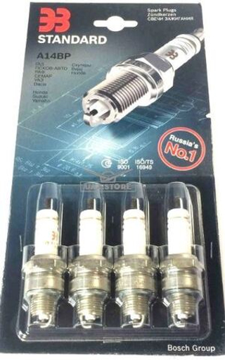 Свечи Энгельс Standart А14ВР  (0,8) (короткие) Газ, Волга, УАЗ, ЗМЗ  (Bosch Group)