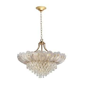 Подвесная хрустальная люстра 16*Е14 5048/16 золото Paroti Odeon Light