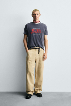 ZARA ФУТБОЛКА С ПРИНТОМ PEPSI © PEPSICO, МОРСКОЙ СИНИЙ