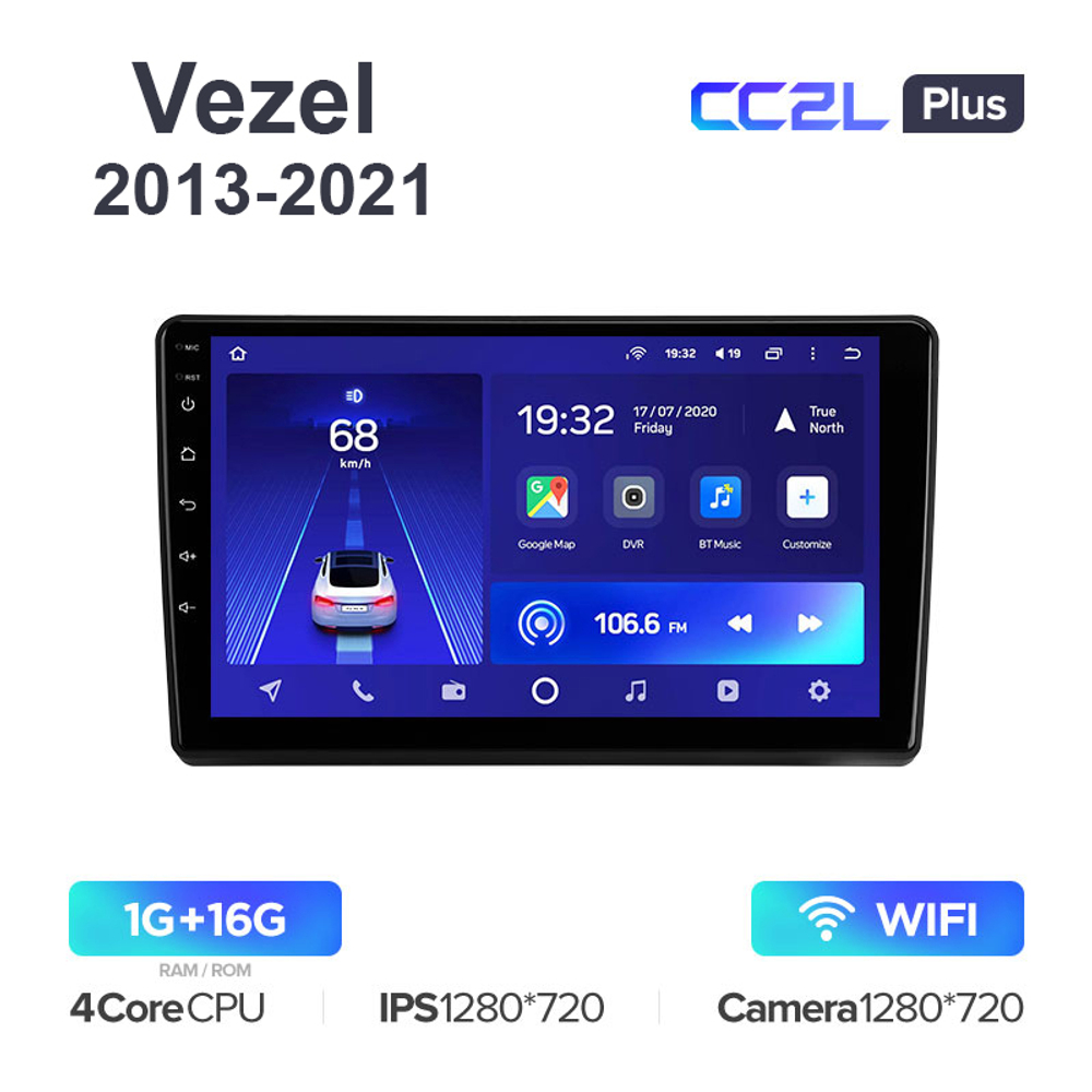 Teyes CC2L Plus 10,2"для Honda Vezel 2013-2021