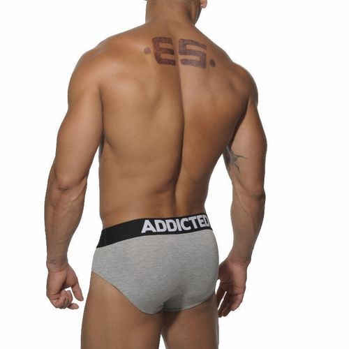 Мужские трусы брифы серые Seobean Addicted Essential Mini Brief Grey