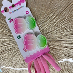 Аксессуары для волос детские в наборе 2 зажима и 4 резинки «Розовое облако» 753-427 (JINRE TRAVEL)