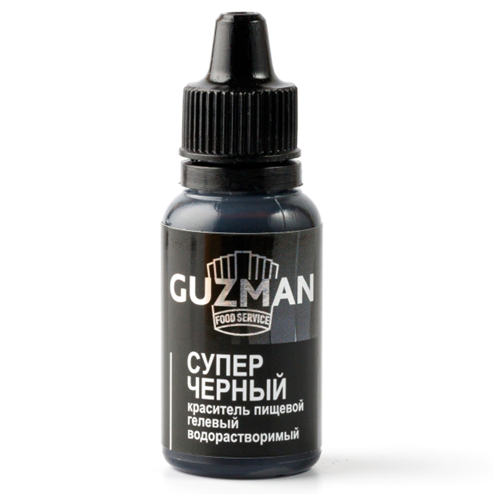 Краситель водорастворимый гелевый GUZMAN Супер черный 15 мл