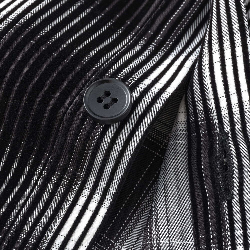 Рубашка YMKASHIX Velvet Tartan черная / белая