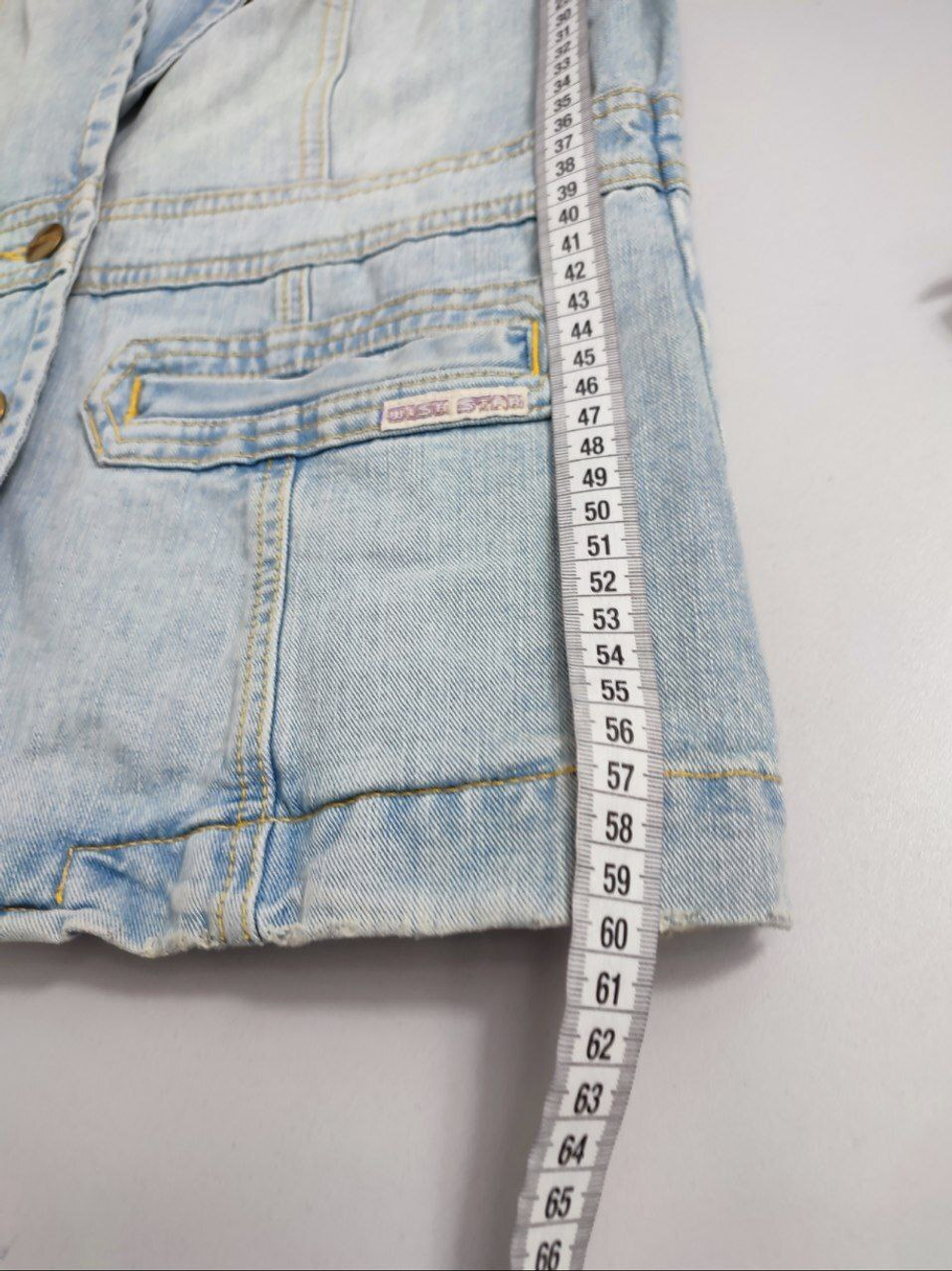 Пиджак джинсовый голубой 40 размер