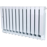Радиатор биметаллический STOUT Space 500 - 12 секций (подключение нижнее правое, цвет белый)
