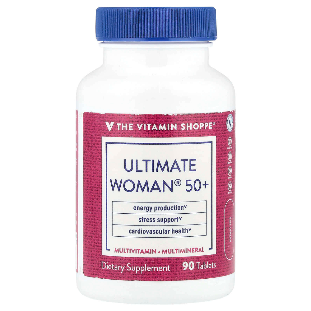 The Vitamin Shoppe, Ultimate Woman® 50+, мультивитамины и мультиминералы, 90 таблеток