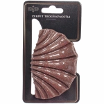 Заколка - краб для волос «AKS - MANTANA», микс 6 цветов, ракушка, 8*5см