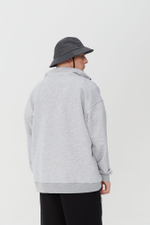 Свитшот "Халф-Зип" (серый)