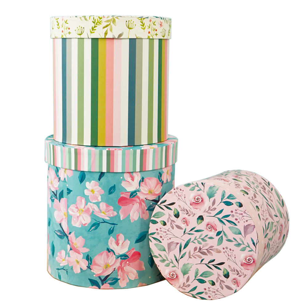 Коробка 3 "Цветы" 19*19*19 см