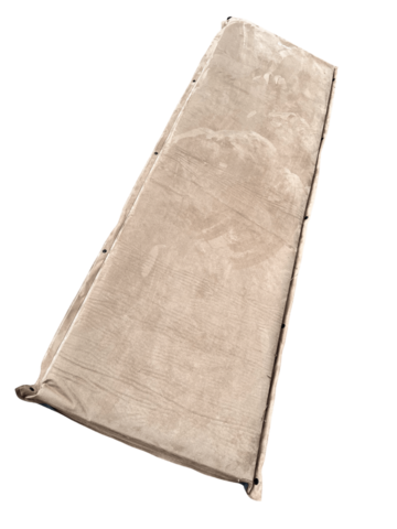 Самонадувающийся туристический коврик Crusoe Camp M7 (198x63x7 см), микрозамша, с кнопками